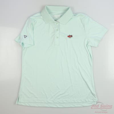 New W/ Logo Womens Level Wear Polo Medium M Mint MSRP $55