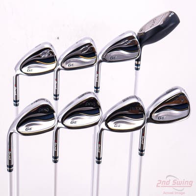 Ping G LE 3 Iron Set 5H 6-PW GW SW ULT 250 Lite Graphite Ladies Left Handed Red dot +1/4"