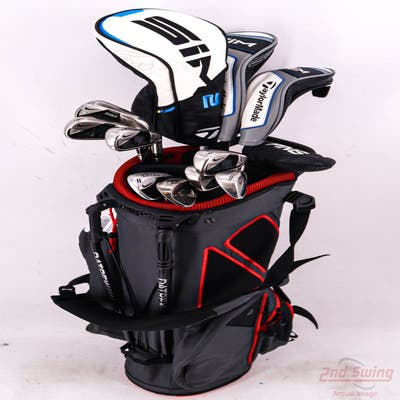 Complete Set of Men's Nike Titleist Ping Golf Clubs + Datrek Stand Bag - Right Handed