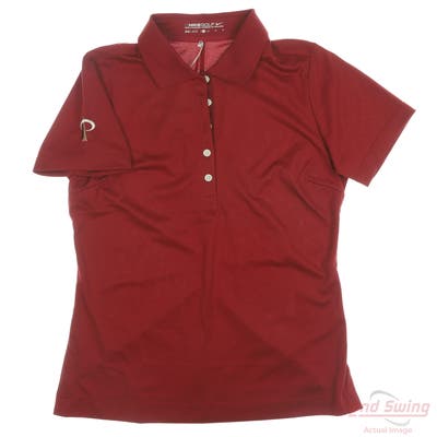 New W/ Logo Womens Nike Polo Medium M Maroon MSRP $65