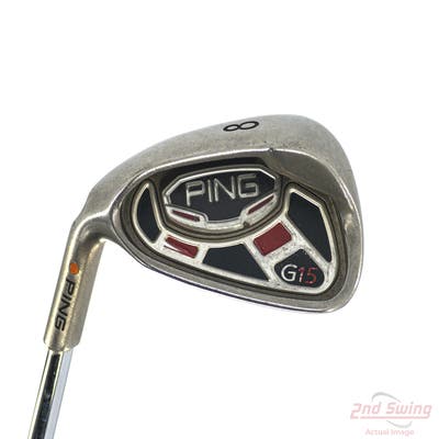 Ping G15 Single Iron 8 Iron Ping AWT Steel Regular Left Handed Orange Dot 36.0in