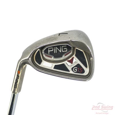 Ping G15 Single Iron 7 Iron Ping AWT Steel Regular Left Handed Orange Dot 36.5in