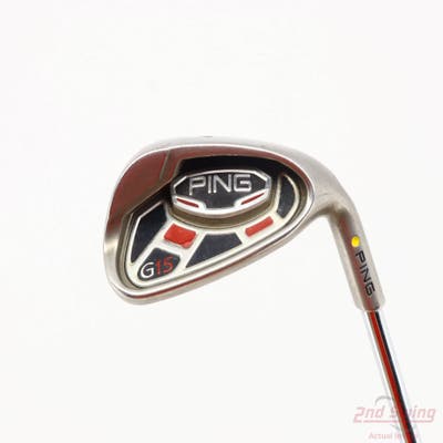 Ping G15 Single Iron Pitching Wedge PW Ping AWT Steel Regular Right Handed Yellow Dot 35.75in