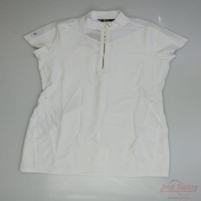 New Level Wear Womens Golf Dress Small S White Solid MSRP $90