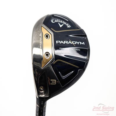 Callaway Paradym Fairway Wood 3 Wood 3W 15° PX HZRDUS Silver Gen4 60 Graphite Stiff Left Handed 43.5in