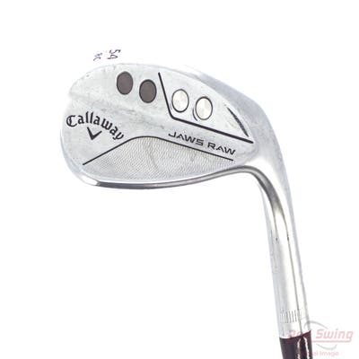 Callaway Jaws Raw Chrome Wedge Sand SW 54° 8 Deg Bounce C Grind Dynamic Gold Spinner TI Steel Wedge Flex Right Handed 35.25in