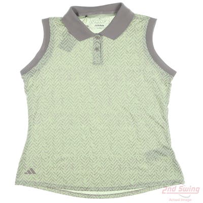 New Womens Adidas Sleeveless Polo Small S Multi MSRP $65