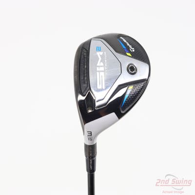 TaylorMade SIM2 Titanium Fairway Wood 3 Wood 3W 15° MCA Tensei AV Blue Raw 65 Graphite Regular Left Handed 43.5in