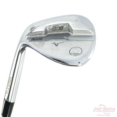 Mizuno S18 White Satin Wedge Lob LW 60° 10 Deg Bounce True Temper Dynamic Gold Steel Wedge Flex Left Handed 36.0in