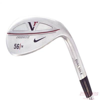 Nike Victory Red V-Rev Satin Chrome Wedge Sand SW 56° 14 Deg Bounce True Temper Dynamic Gold Steel Stiff Right Handed 35.5in