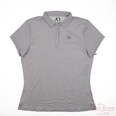 New W/ Logo Womens Anderson Ord Polo X-Large XL Gray MSRP $80