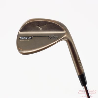 Mizuno T22 Denim Copper Wedge Lob LW 58° 12 Deg Bounce D Grind Dynamic Gold Tour Issue S400 Steel Stiff Right Handed 35.5in