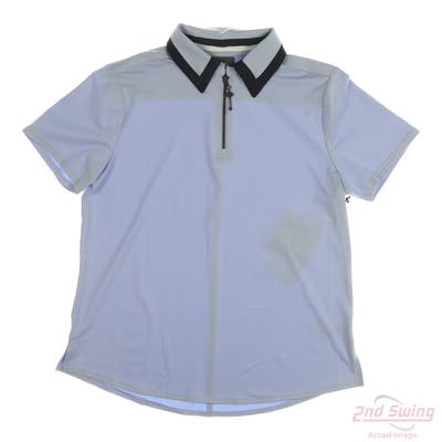 New Womens Belyn Key Polo X-Small XS Ice Blue MSRP $112