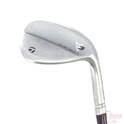 Mint TaylorMade Milled Grind 3 Raw Chrome Wedge Sand SW 56° 12 Deg Bounce SB Dynamic Gold Tour Issue S200 Steel Stiff Right Handed 35.25in