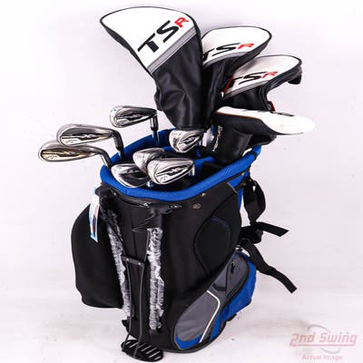 Complete Set of Men's Mizuno Titleist Callaway Cleveland Golf Clubs + NEW Datrek Stand Bag