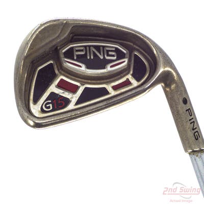 Ping G15 Single Iron 6 Iron Ping AWT Steel Stiff Right Handed Black Dot 37.75in