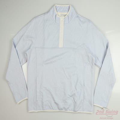 New W/ Logo Womens Straight Down Long Sleeve X-Large XL Blue MSRP $60