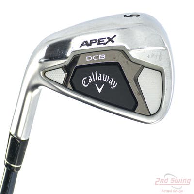 Callaway Apex DCB 21 Single Iron 5 Iron UST Mamiya Recoil Dart 65 Graphite Senior Left Handed 39.5in