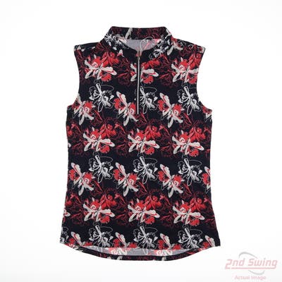 New Womens Nivo Sport Sleeveless Polo Small S Multi MSRP $50