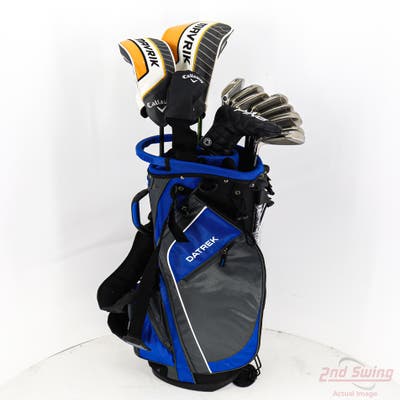 Complete Set of Men's Callaway TaylorMade Cleveland Golf Clubs + NEW Datrek Stand Bag