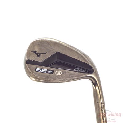 Mizuno S23 Copper Cobalt Wedge Lob LW 58° 12 Deg Bounce D Grind FST KBS Hi-Rev 2.0 Steel Wedge Flex Right Handed 35.5in