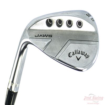 Callaway Jaws Full Toe Raw Face Chrome Wedge Sand SW 56° 12 Deg Bounce Dynamic Gold Spinner TI Steel Wedge Flex Left Handed 35.0in