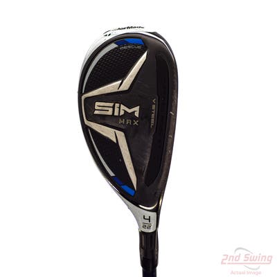 TaylorMade SIM MAX Hybrid 4 Hybrid 22° Fujikura Ventus Blue 5 Graphite Senior Right Handed 40.5in