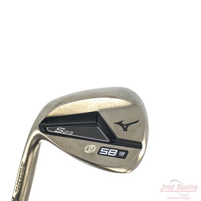 Mizuno S23 Copper Cobalt Wedge Lob LW 58° 12 Deg Bounce D Grind FST KBS Hi-Rev 2.0 Steel Wedge Flex Left Handed 35.25in