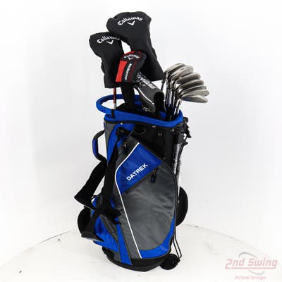 Complete Set of Men's Callaway & TaylorMade Golf Clubs + NEW Datrek Stand Bag