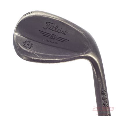 Titleist Vokey SM7 Jet Black Wedge Lob LW 60° 8 Deg Bounce M Grind FST KBS Wedge Steel Wedge Flex Right Handed 35.0in