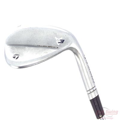 TaylorMade Milled Grind 3 Raw Chrome Wedge Lob LW 60° 10 Deg Bounce SB True Temper Dynamic Gold Steel Wedge Flex Right Handed 35.5in