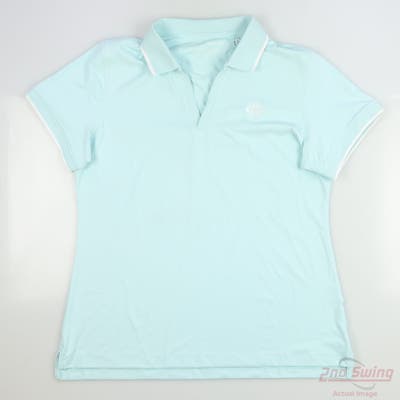New W/ Logo Womens Peter Millar Polo Large L Mint MSRP $99
