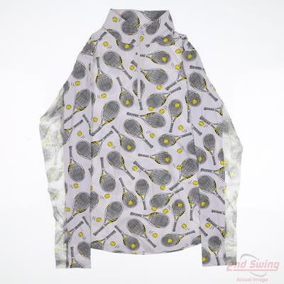 New Womens IBKUL Long Sleeve Small S White MSRP $98