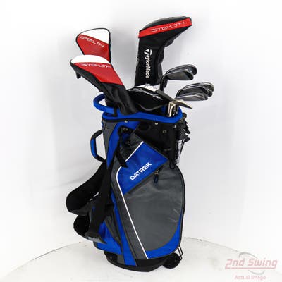 Compete Set of Men's TaylorMade Cleveland Ping Titleist Odyssey Golf Clubs + NEW Datrek Stand Bag