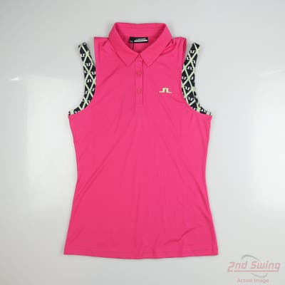 New Womens J. Lindeberg Sleeveless Polo Medium M Multi MSRP $84