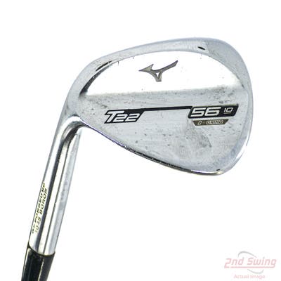 Mizuno T22 Satin Chrome Wedge Sand SW 56° 10 Deg Bounce D Grind Dynamic Gold Tour Issue S400 Steel Stiff Left Handed 35.5in