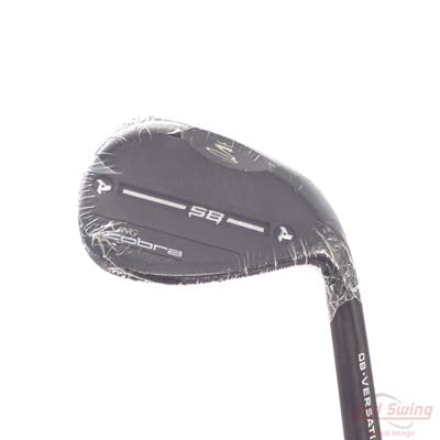 Mint Cobra KING SB Black Wedge Lob LW 58° 8 Deg Bounce FST KBS Hi-Rev 2.0 125 Steel Stiff Right Handed 35.0in