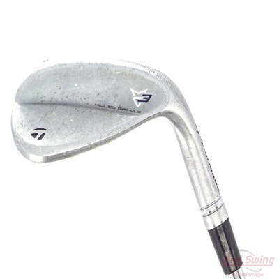 TaylorMade Milled Grind 3 Raw Chrome Wedge Lob LW 58° 11 Deg Bounce SB Dynamic Gold Tour Issue S200 Steel Stiff Right Handed 35.0in