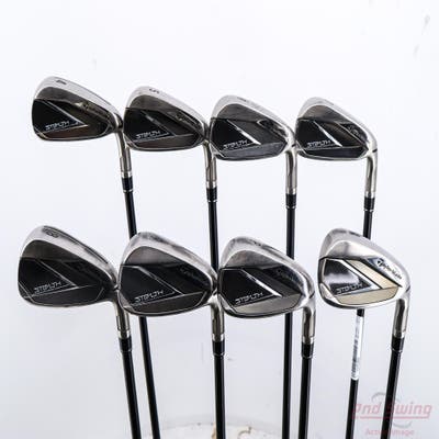 TaylorMade Stealth Iron Set 4-PW AW Mitsubishi MMT 55 Graphite Senior Right Handed -1/4"