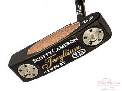 Mint Titleist Scotty Cameron Teryllium T22 Newport Putter Steel Right Handed 34.0in w/ Headcover