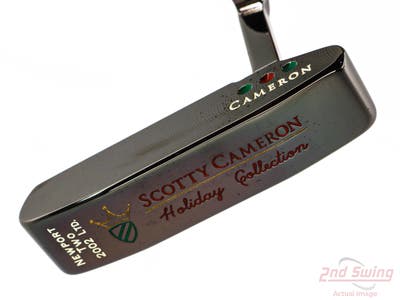 Mint Titleist Scotty Cameron 2002 Holiday Newport 2 Putter Steel Right Handed 35.0in w/ Headcover