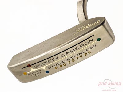 Mint Titleist Scotty Cameron Studio Stainless NP Beach 1.5 Putter Steel Right Handed 35.0in w/ Headcover & Divot Tool