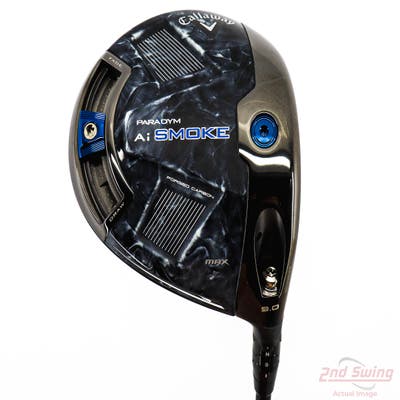 Mint Callaway Paradym Ai Smoke Max Driver 9° Mitsubishi Tensei CR Blue 50 Graphite Stiff Right Handed 45.75in