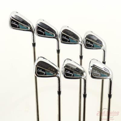 Callaway Reva Rise Iron Set 6-PW AW SW UST Mamiya LinQ LTE Graphite Ladies Right Handed STD