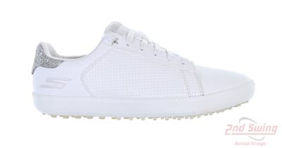 New Womens Golf Shoe Skechers Go Golf Drive Shimmer 9.5 White MSRP $105 14882/WSL