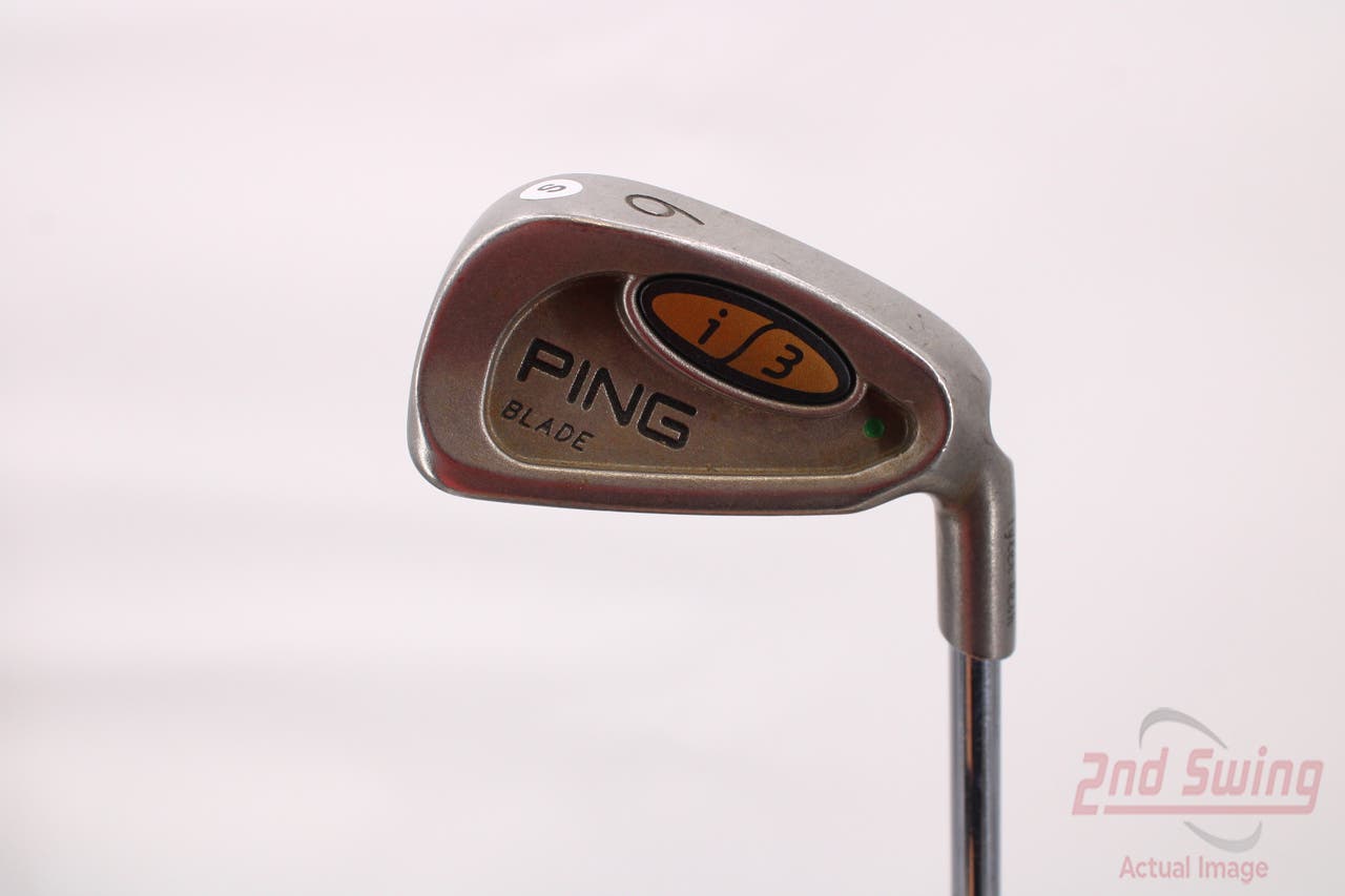 Ping i3 Blade Single Iron 6 Iron Ping JZ Steel Stiff Right Handed Green Dot 37.5in