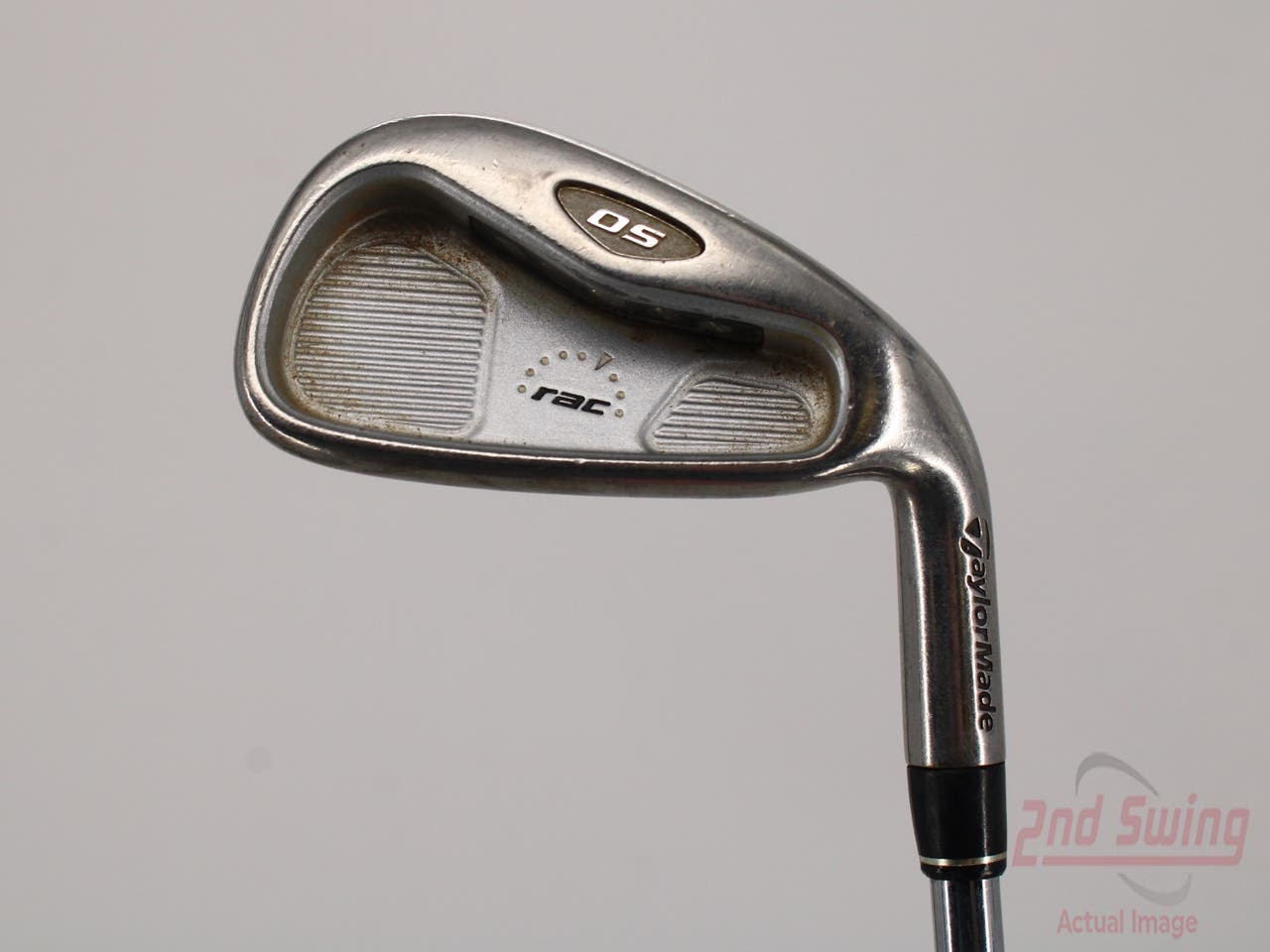 TaylorMade Rac OS 2005 Single Iron 4 Iron Stock Steel Shaft Steel Stiff Right Handed 38.5in