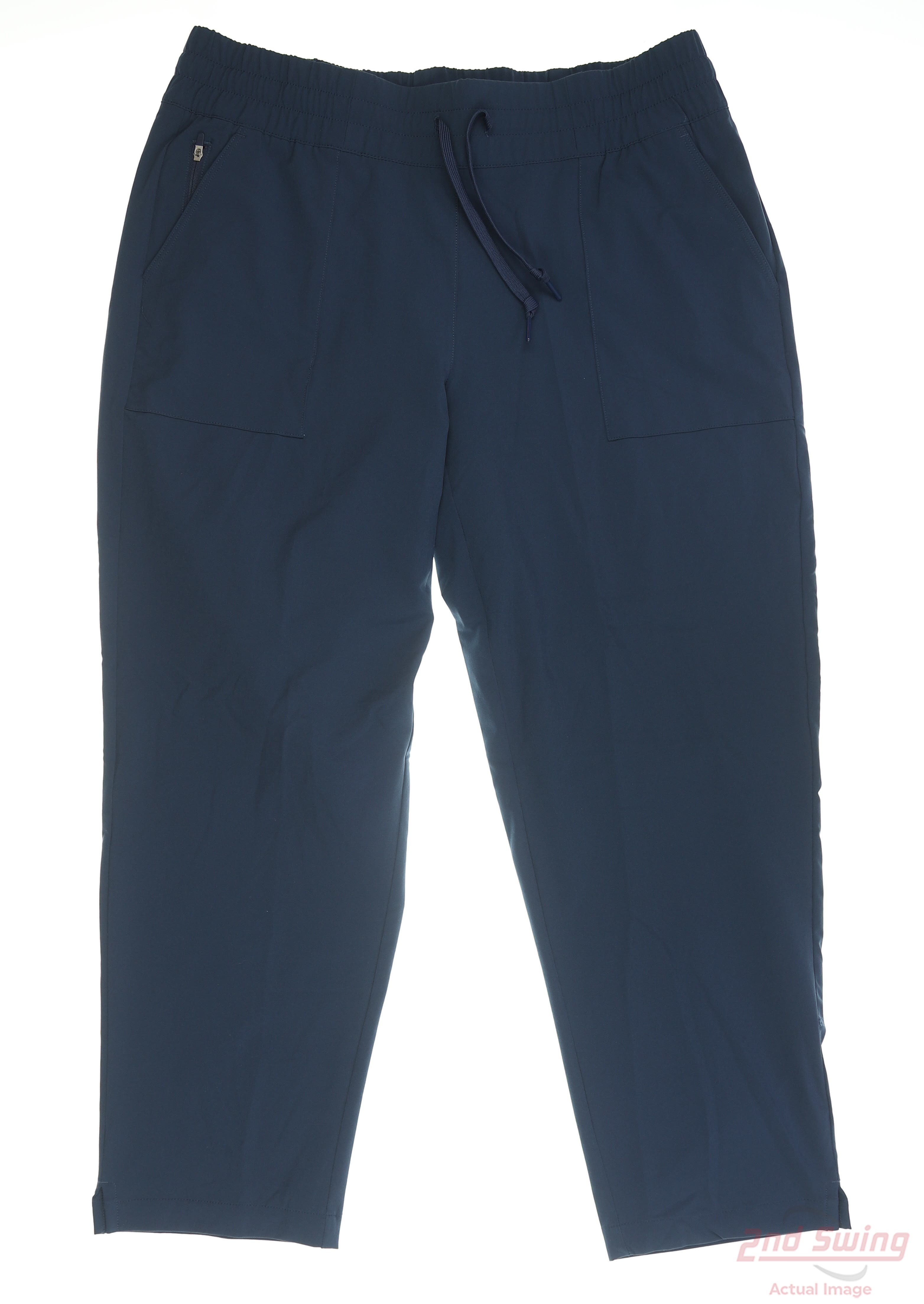 New Womens Adidas Golf Pants Large L Crew Navy MSRP 80 GT1723 2nd