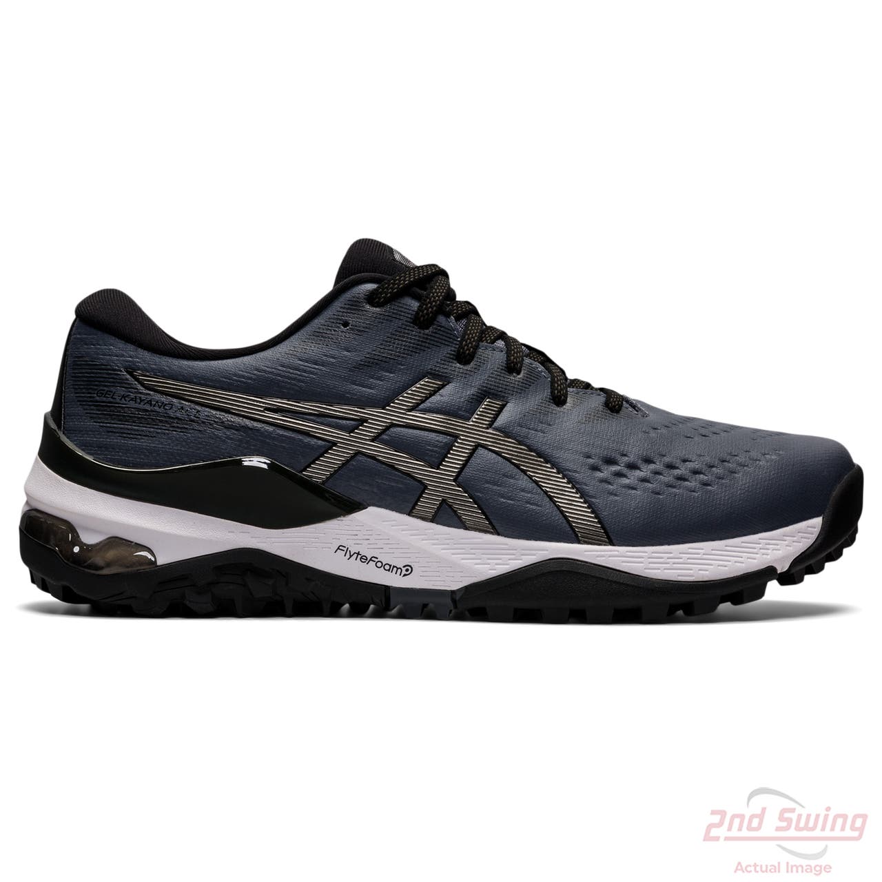 New Mens Golf Shoe Asics GEL Kayano Ace Medium 8.5 Metropolis/Gunmetal