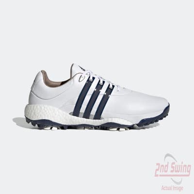 New Mens Golf Shoe Adidas TOUR360 Infinity 8.5 White/Navy/Silver MSRP $250